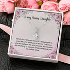 To My Bonus Daughter Necklace - Alluring Beauty Necklace - Gift for Bonus Daughter