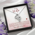 Gift for Wife from Husband - Sentimental Jewelry for Anniversary & Valentine’s Day - Heart-to-heart Pendant Necklace