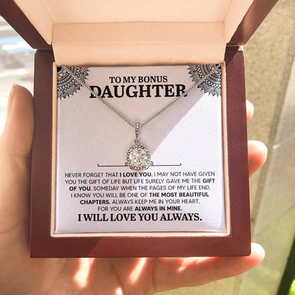 To My Daughter Necklace – Daughter Gift for Valentine’s and Graduation – Eternal Hope Necklace