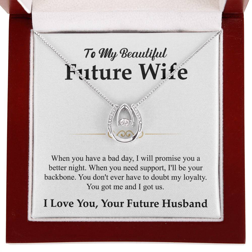 To My Future Wife Necklace - Best Romantic Jewelry Gift for Special Occasions & Love Appreciation - Lucky In Love Necklace