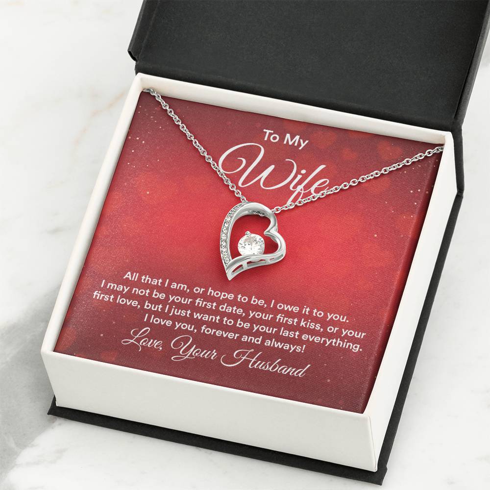 Romantic Love Gift for Wife - Heartfelt Jewelry from Husband - Forever Love Necklace