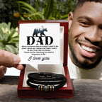 Gift for Dad from Son - I want to be a man like my father - Love You Forever Bracelet