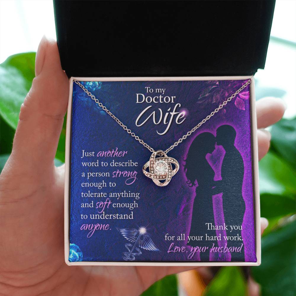 Best Doctor Wife Gift From Husband - Love Knot Necklace