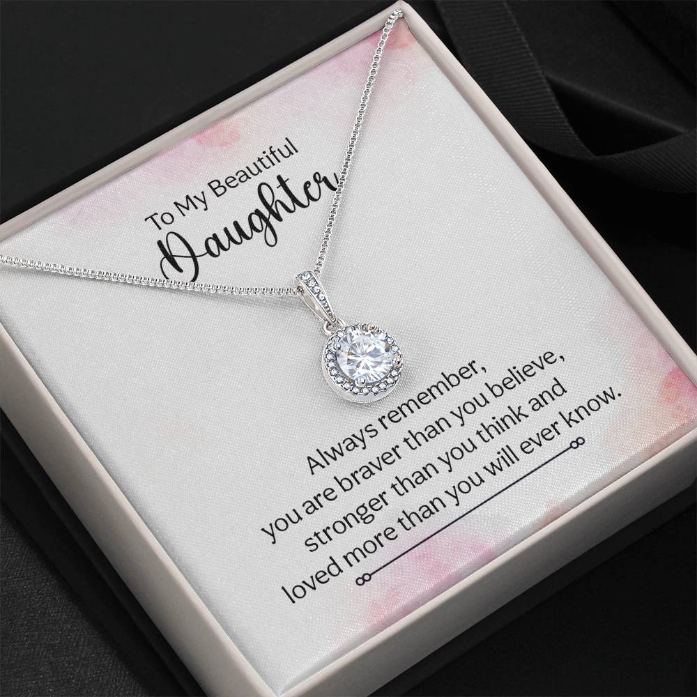 To My Daughter Necklace – Birthday Graduation Special Gift for Daughter – Eternal Hope Necklace