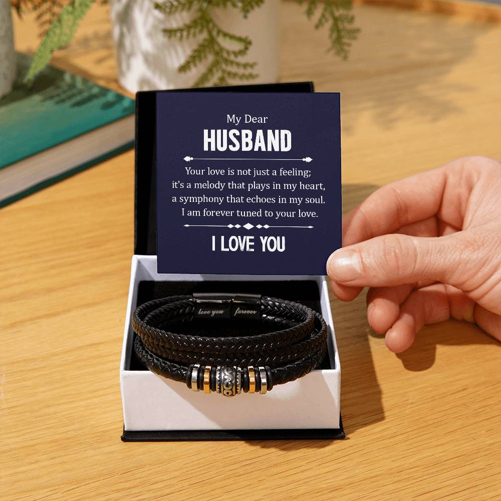 Dear Husband - Your love is not just a feeling - Love You Forever Bracelet
