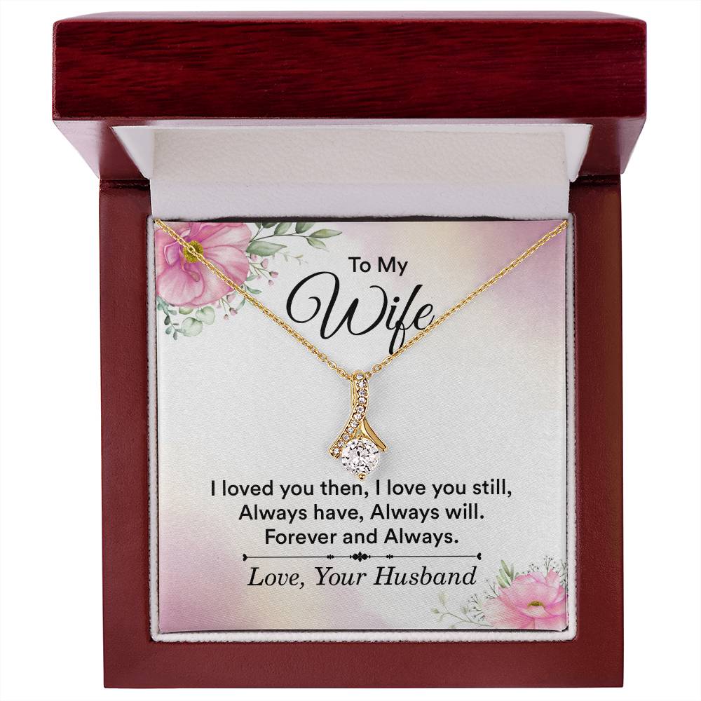 Meaningful Wife Jewelry from Husband - Romantic Gift for Birthday, Christmas, Anniversary & Valentine’s Day - Alluring Beauty Necklace
