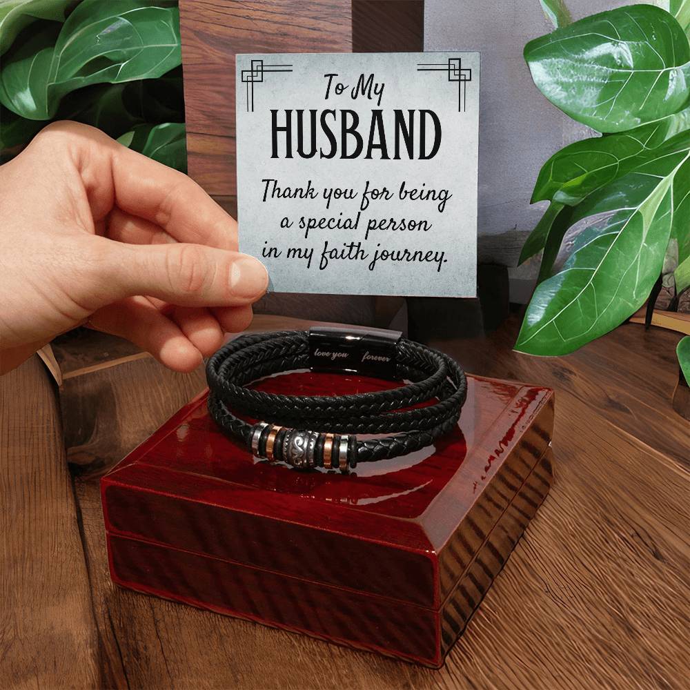 To My Husband - Gift for Husband from Wife - Love You Forever Bracelet