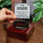 To My Husband - Gift for Husband from Wife - Love You Forever Bracelet
