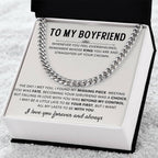 To My Boyfriend - Cuban Link Chain - Birthday & Anniversary Jewelry from Girlfriend