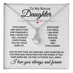 To My Daughter Necklace – Daughter Birthday Graduation Celebration Gift – Alluring Beauty Necklace