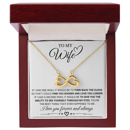 Romantic Jewelry Gift for Wife - Perfect From Husband for Birthday, Anniversary & Valentine’s Day - Endless Love Necklace