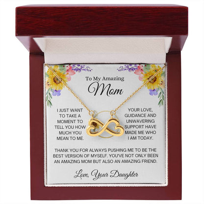 To My Amazing Mom - Mom Gift from Daughter - You're an amazing mom - Endless Love Necklace