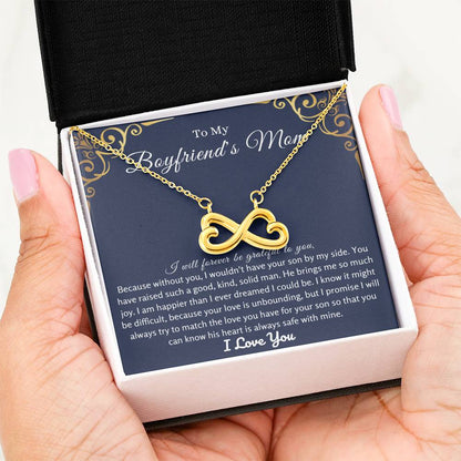 To My Boyfriend's Mom - I will forever be grateful to you - Endless Love Necklace - Unique Bf Mom Present