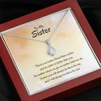 Gift for Sister - There's no better friend than a sister - Alluring Beauty Necklace