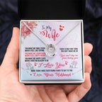 Gift for Wife from Husband - Sentimental Jewelry for Anniversary & Valentine’s Day - Lucky In Love Necklace