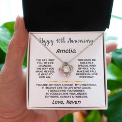 Necklace for 40th Anniversary, Elegant Gift for Her, Celebrate Love, Commitment & Special Moments, Happy 40th Anniversary