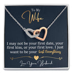 Heartfelt Wife Jewelry - Love Gift from Husband for Birthday, Anniversary & Valentine’s Day - Interlocking Hearts Necklace