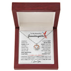 To My Granddaughter Necklace – Birthday & Graduation Gift Jewelry – Crown Pendant Necklace