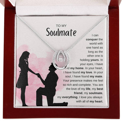 To My Soulmate Necklace - Soulmate Jewelry for Valentine’s Day & Gifts for Her - Lucky In Love Necklace