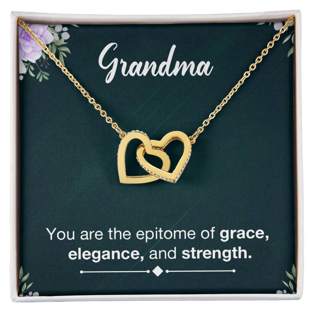 Grandma Necklace from Grandkids - Interlocking Hearts Necklace