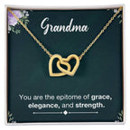 Grandma Necklace from Grandkids - Interlocking Hearts Necklace