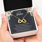 Present for Sister - There's no better friend than a sister - Endless Love Necklace