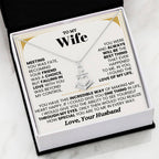 To My Wife Gift from Husband - Romantic Jewelry for Birthday & Anniversary Celebrations - Anchor Pendant Necklace