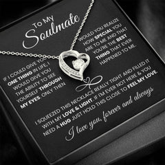 To My Soulmate Necklace, Heartfelt Gift For Wife Or Girlfriend, Valentine’s Day Jewelry, To My Beautiful Soulmate