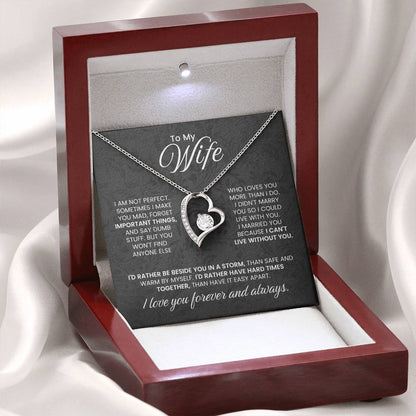 Special Gift for Wife - Romantic Jewelry from Husband for Valentine’s Day or Birthday - Forever Love Necklace