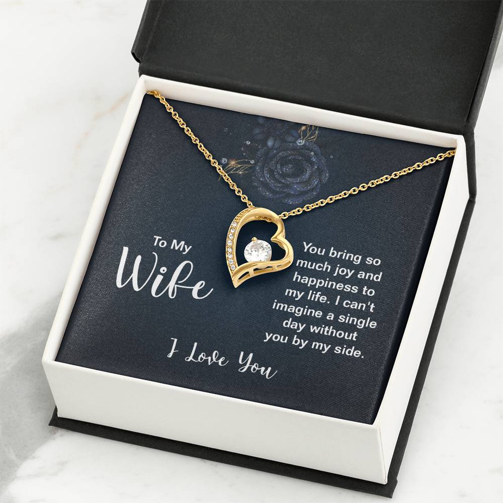 Emotional Wife Gift - Loving Jewelry from Husband for Birthday, Valentine’s Day & Anniversary - Forever Love Necklace