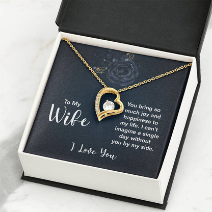 Emotional Wife Gift - Loving Jewelry from Husband for Birthday, Valentine’s Day & Anniversary - Forever Love Necklace