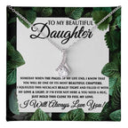 To My Daughter Necklace – Daughter Jewelry Gift for Graduation & Christmas – Alluring Beauty Necklace