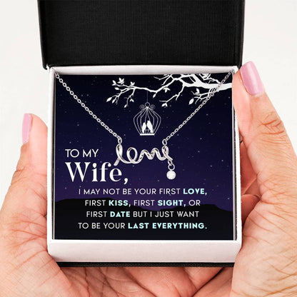 Romantic Gift for Wife from Husband - Meaningful Jewelry for Birthday, Anniversary, Christmas & Valentine’s Day - Scripted Love Necklace