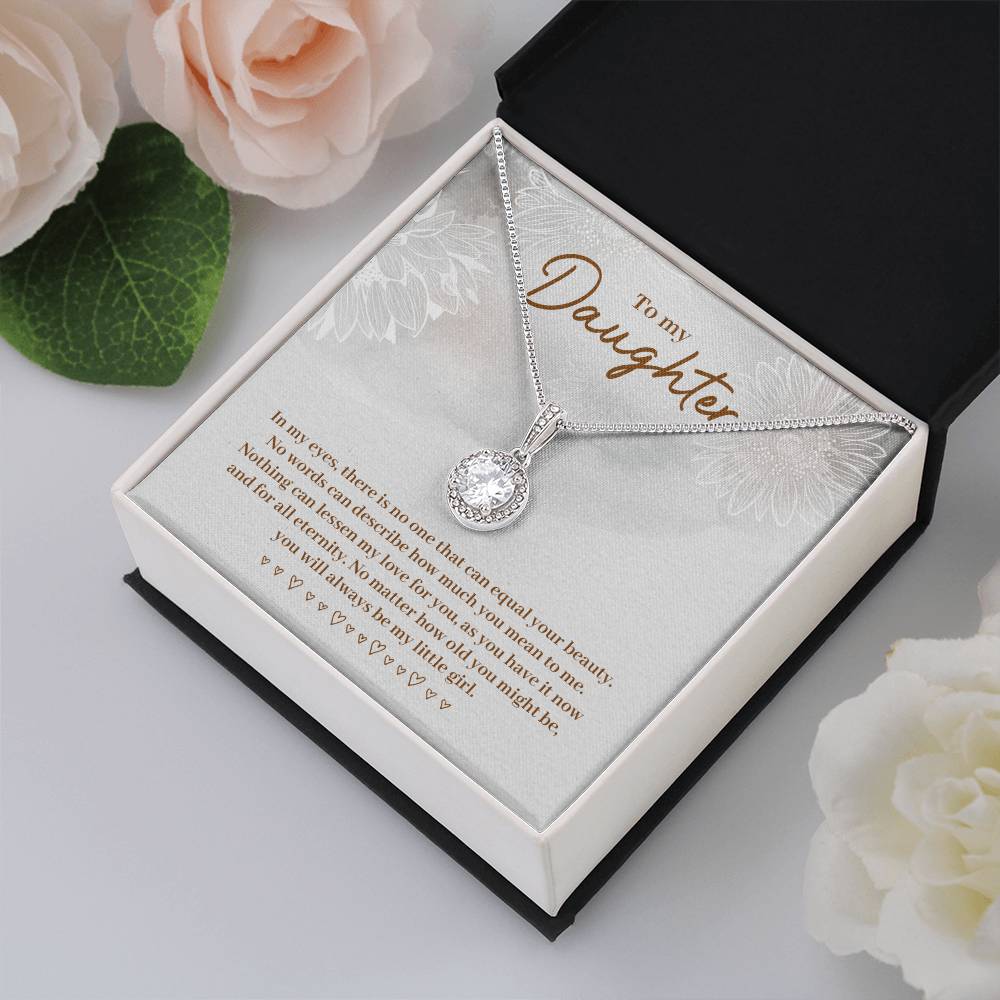 To My Daughter Necklace – Daughter Necklace for Graduation & Birthday Events – Eternal Hope Necklace