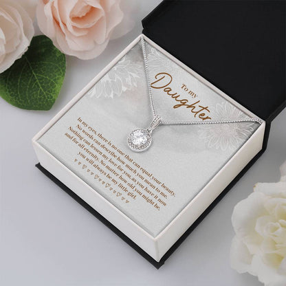 To My Daughter Necklace – Daughter Necklace for Graduation & Birthday Events – Eternal Hope Necklace