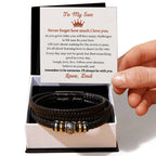 To My Son – Graduation, Birthday, Holiday Gift from Dad – Love You Forever Bracelet
