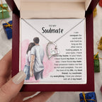 To My Soulmate Necklace - Unique Soulmate Gift for Her for Birthdays & Surprise Moments - Forever Love Necklace