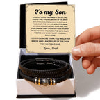 To My Son – Graduation, Christmas Jewelry from Dad – Love You Forever Bracelet