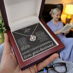 To My Love - I am not perfect - Crown Pendant Necklace from Husband to Wife