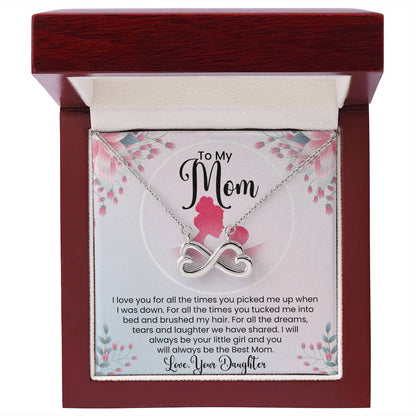 To My Mom - I Will Always Be Your Little Girl - Endless Love Necklace - Special Gift for Mom from Daughter