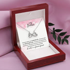 To My Sister - Gift for Sister - A sister is a forever friend - Endless Love Necklace