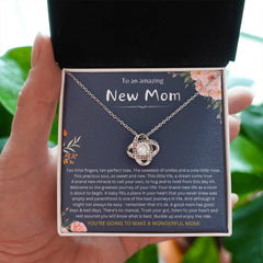 New Mom Jewelry, Sentimental Necklace for First-Time Moms, Baby Shower Gift