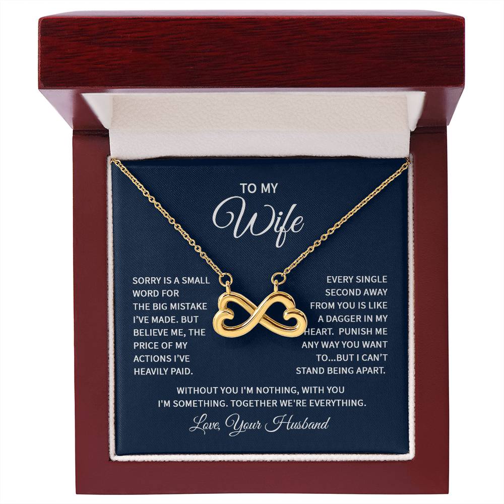 To My Wife Necklace - Beautiful Gift from Husband, Perfect for Anniversary, Valentine’s Day & Holiday Celebrations - Endless Love Necklace