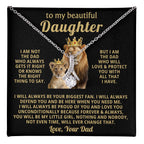 To My Daughter Necklace - Holiday Gift for Daughter from Dad - Alluring Beauty Necklace