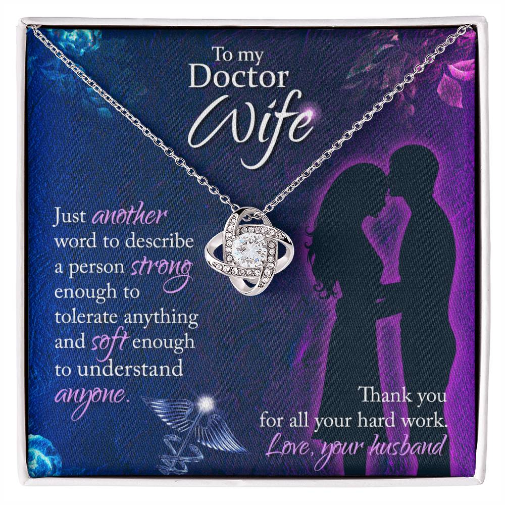 Best Doctor Wife Gift From Husband - Love Knot Necklace