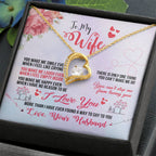 Best Romantic Gift for Wife - Jewelry from Husband - Forever Love Necklace