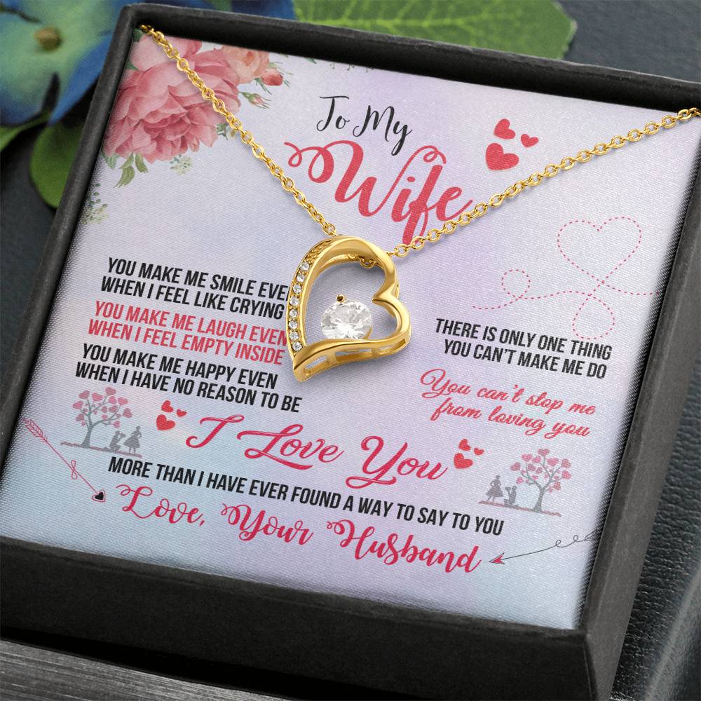 Best Romantic Gift for Wife - Jewelry from Husband - Forever Love Necklace