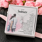 To My Soulmate Necklace - Perfect Gift for Romantic Celebrations & Appreciation Days - Alluring Beauty Necklace