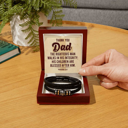 Thank You Gift for Dad - Love You Forever Bracelet