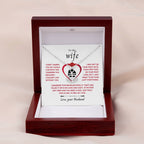 To My Wife Necklace - Perfect Romantic Surprise from Husband for Anniversary, Birthday & Valentine’s Day - Anchor Pendant Necklace